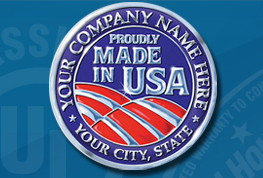 Sample of a Made in USA Foil Label