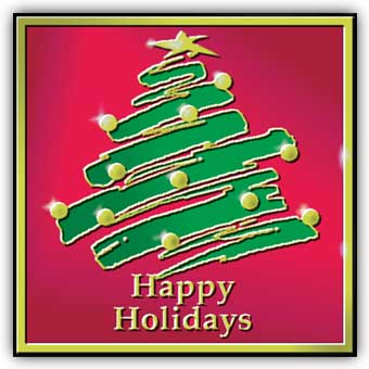 1 5/8" SQUARE HOLIDAY TREE