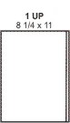 PT#003   8 1/4" X 11" LABEL SHEET
