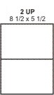 PT#010   8 1/2" X 5 1/2" LABEL SHEET