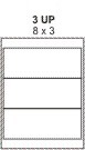 PT#015   8" X 3" LABEL SHEET