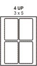 PT#022 3" X 5" LABEL SHEET