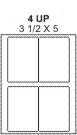 PT#023 3 1/2" X 5" LABEL SHEET