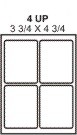 PT#024   3 3/4" X 4 3/4" LABEL SHEET