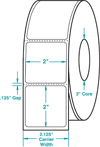 2" X 2" THERMAL TRANSFER LABEL